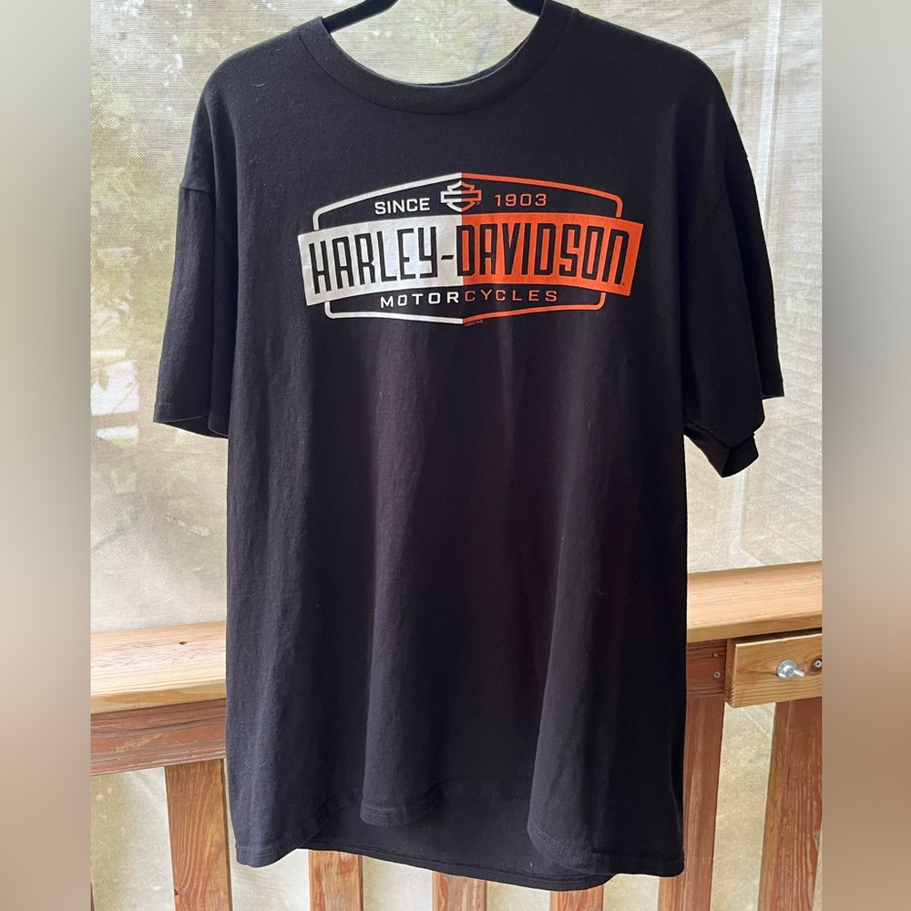Harley Davidson Logo T shirt bike week St. Pete Clearwater 2020 graphic on back